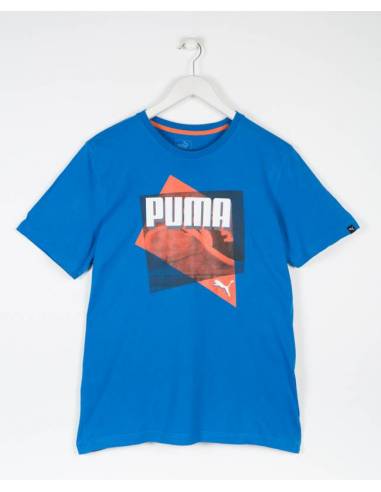 Camiseta PUMA hombre talla L Color Azul Tallas adultos L Condición